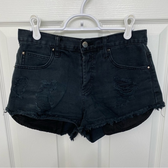 High Waisted Jean Shorts - Picture 2 of 5